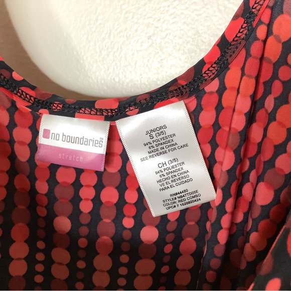 < No Boundaries Y2K Polka Dot Top > - Picture 3 of 5